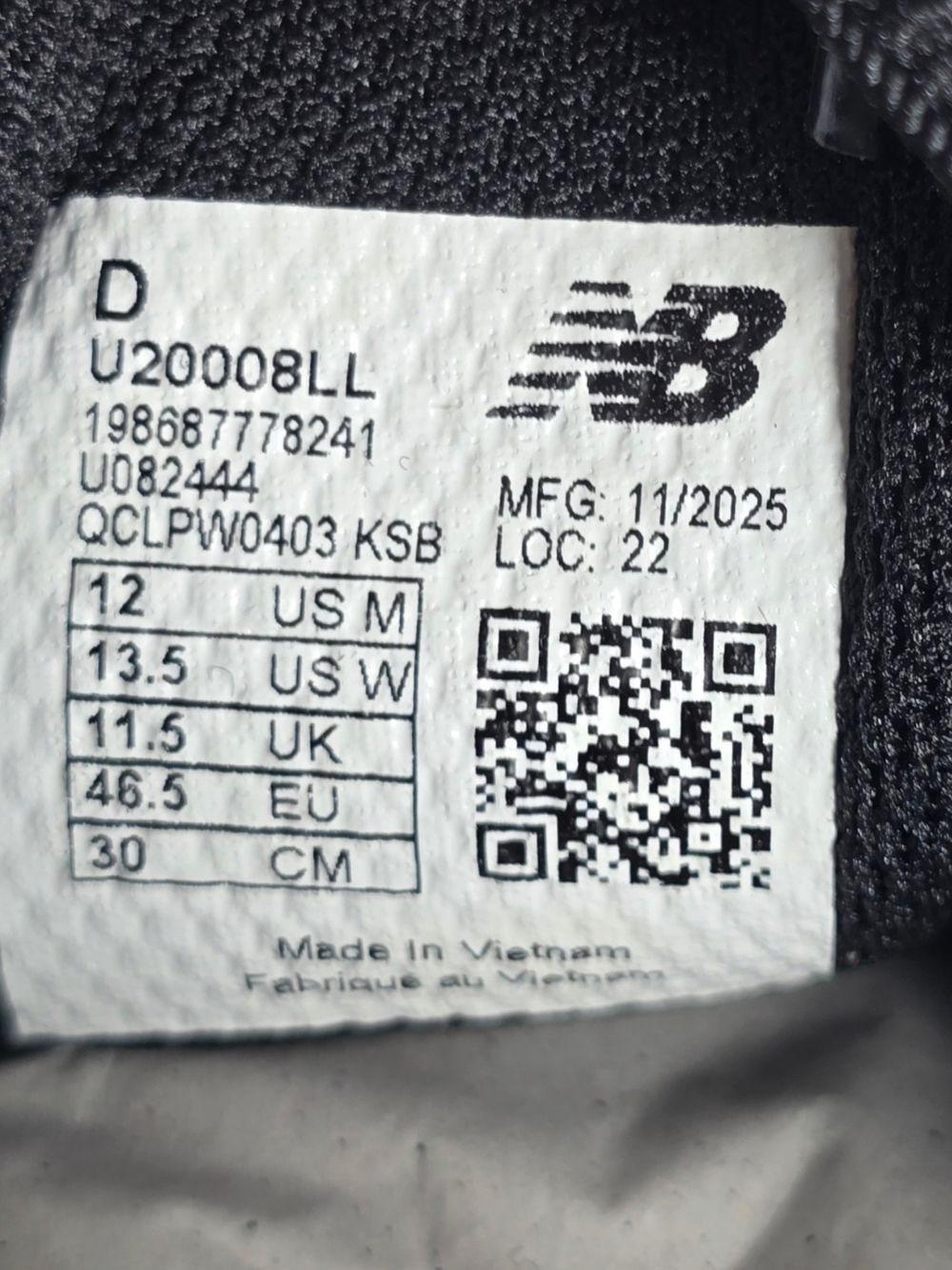 New Balance ABZORB 2000 U20008LL Mens 12 Womens 13.5 Black Silver NIB - Picture 11 of 15
